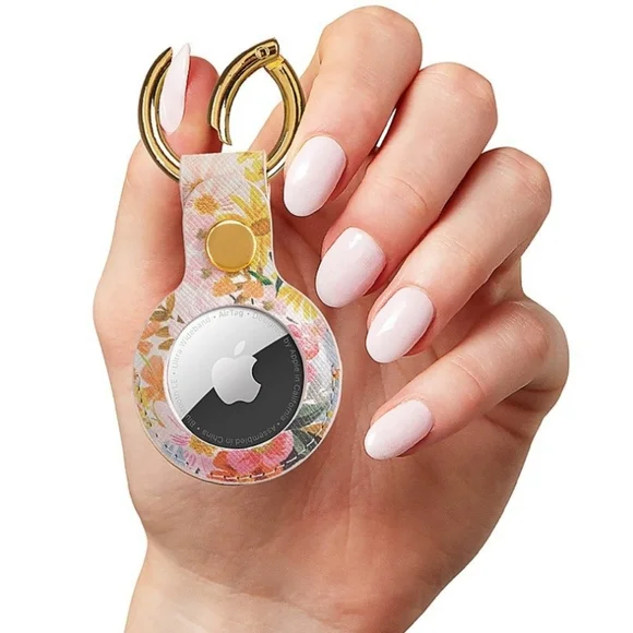 Rifle Paper Co MARGUERITE Key Ring for Apple AirTag Pink NEW - Picture 5 of 9